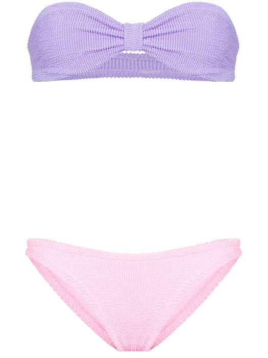 Hunza G Duo Jean bikini set - Purple