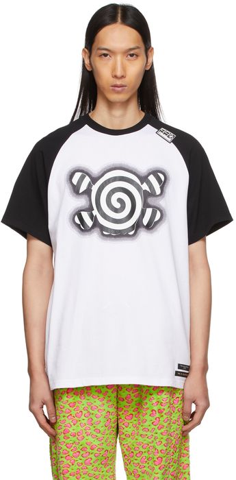99% IS Black & White Vol. 16 Spiral Skull Raglan T-Shirt
