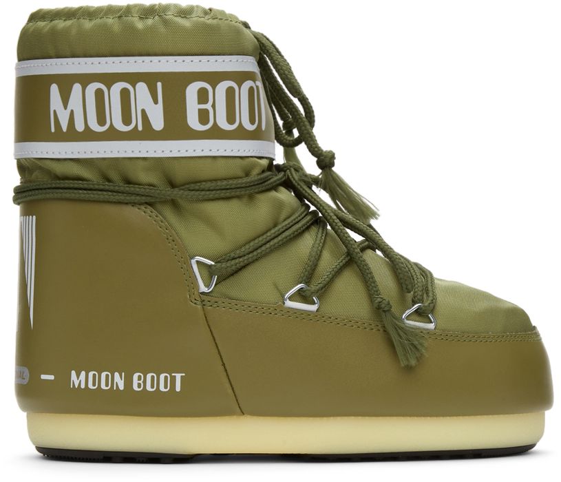 Moon Boot Khaki Nylon Icon Low 2 Boots