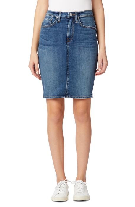 Hudson Jeans Centerfold Extended High Waist Denim Skirt