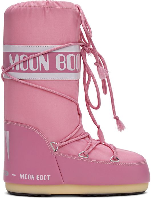 Moon Boot Pink Icon Tall Boots