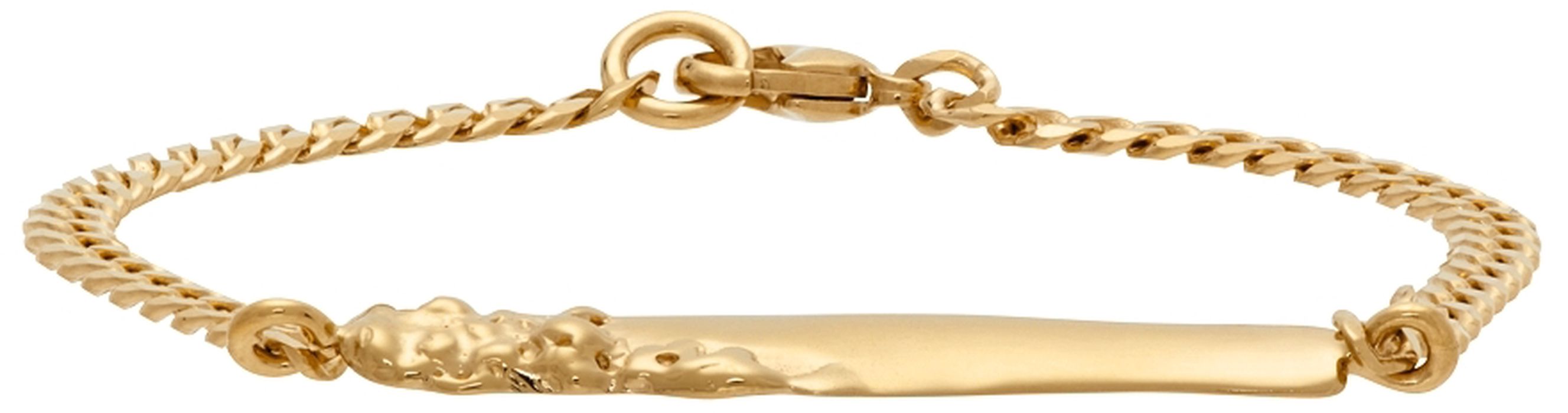 Faris SSENSE Exclusive Gold Roca ID Bracelet