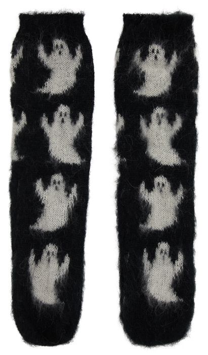 Ashley Williams Black & White Patterned Socks