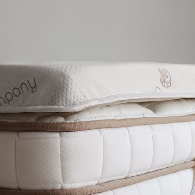 1.5" Eco-Certified Foam Mattress Topper - Split King - White | By Saatva