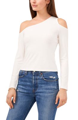 1.STATE Asymmetric One-Shoulder Top in New Ivory