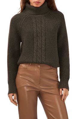 1.STATE Back Cutout Turtleneck Sweater in Enigma
