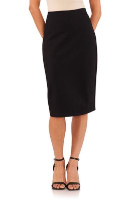1.STATE Fitted Pencil Skirt in Rich Black