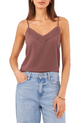 1.STATE Pintuck V-Neck Camisole in Peppercorn