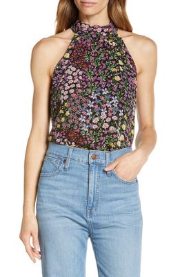 1.STATE Print Halter Top in Ditsy Patches