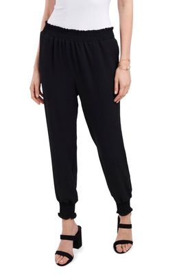 1.STATE Pull-On Smocked Cuff Joggers in Rich Black