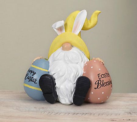 10.9"H Resin Easter Gnome by Gerson Co
