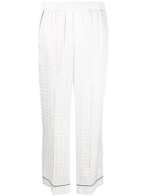 10 CORSO COMO Circle-motif straight-leg trousers - White