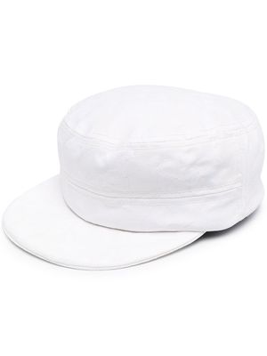 10 CORSO COMO floral-jacquard stitched beret - White
