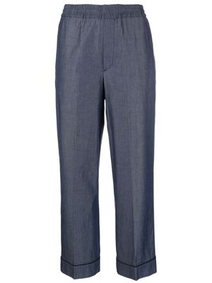 10 CORSO COMO straight-leg cropped trousers - Blue