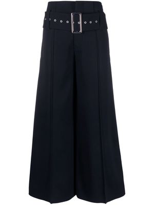 10 CORSO COMO wide-leg belted-wais trousers - Blue