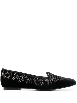 10 CORSO COMO x Castañer Hojas velvet slippers - Black