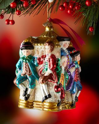 10 Lords a-Leaping Glass Christmas Ornament