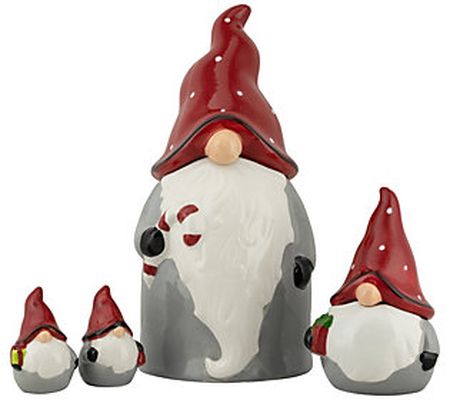 10 Strawberry Street Nordic Gnome Canister & Ac cessory Set