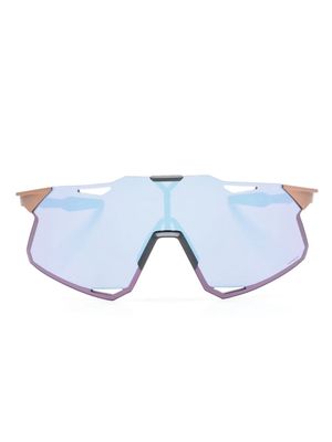 100% Eyewear HiPER shield-frame sunglasses - Gold