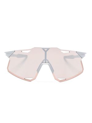 100% Eyewear HiPER shield-frame sunglasses - Grey
