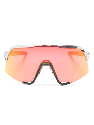 100% Eyewear S3 shield-frame sunglasses - Grey