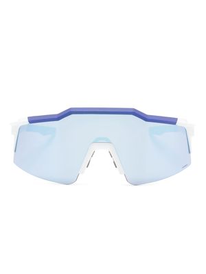 100% Eyewear Speedcraft oversize-frame sunglasses - White