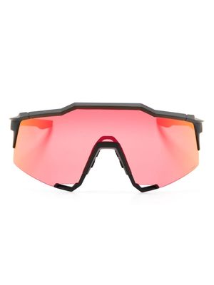 100% Eyewear SPEEDCRAFT® oversized-frame sunglasses - Black