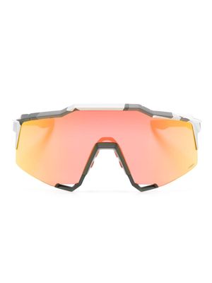 100% Eyewear SPEEDCRAFT® oversized-frame sunglasses - Orange