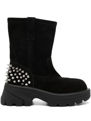 1017 ALYX 9SM 75mm studded suede boots - Black