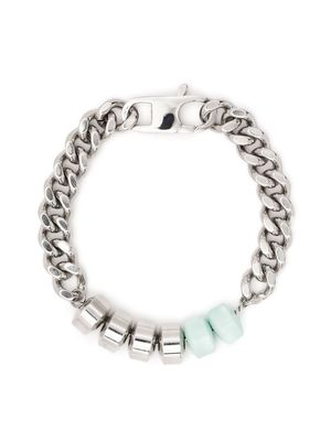 1017 ALYX 9SM beaded curb chain bracelet - Grey