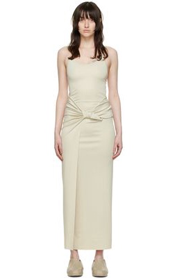 1017 ALYX 9SM Beige Nylon Maxi Dress