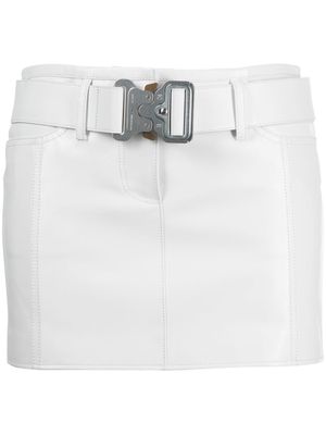 1017 ALYX 9SM belted leather miniskirt - White
