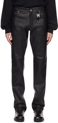 1017 ALYX 9SM Black Buckle Leather Pants