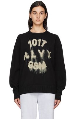1017 ALYX 9SM Black Treated Sweater