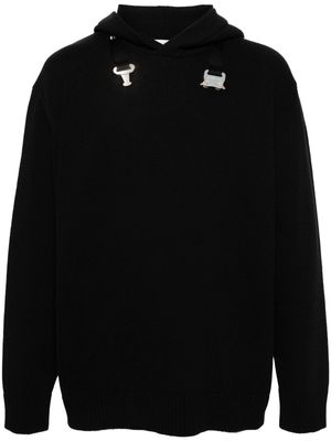 1017 ALYX 9SM buckle-detail cotton hoodie - Black