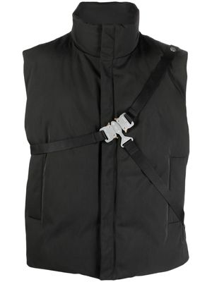 1017 ALYX 9SM buckle-detail funnel-neck vest - Black