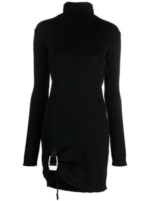 1017 ALYX 9SM buckle-detail ribbed-knit minidress - Black