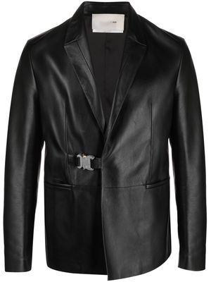 1017 ALYX 9SM buckle-fastening leather blazer - Black