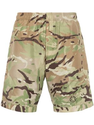 1017 ALYX 9SM Camo embroidered-logo shorts - Green