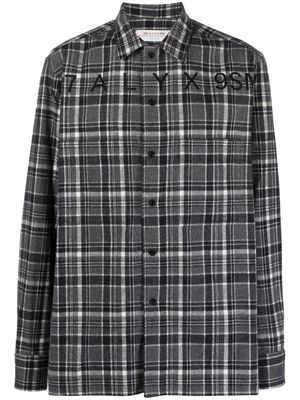1017 ALYX 9SM check-pattern button-up shirt - Black