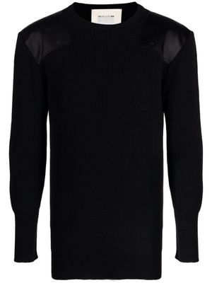 1017 ALYX 9SM contrasting-patches ribbed-knit jumper - Black