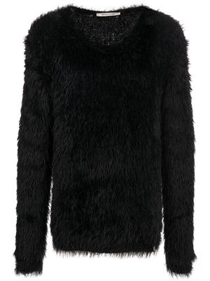 1017 ALYX 9SM crew-neck faux-fur jumper - Black
