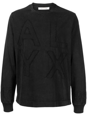 1017 ALYX 9SM crew-neck long-sleeve sweatshirt - Black