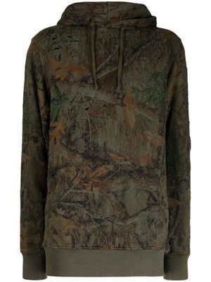 1017 ALYX 9SM distressed-finish camouflage-pattern hoodie - Multicolour