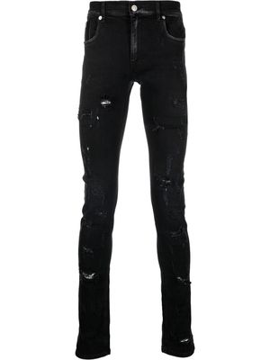 1017 ALYX 9SM distressed low-rise skinny jeans - Black