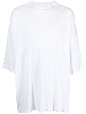 1017 ALYX 9SM distressed oversized cotton T-shirt - White
