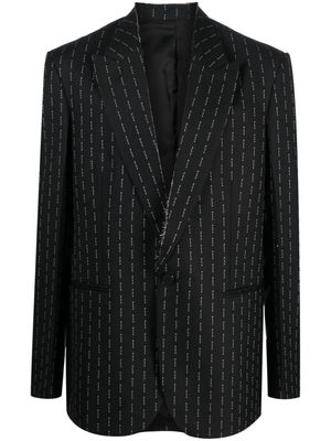 1017 ALYX 9SM embroidered wool-cashmere blazer - Black