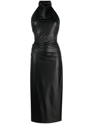 1017 ALYX 9SM faux-leather halterneck midi dress - Black