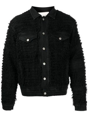 1017 ALYX 9SM frayed denim jacket - Black