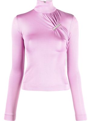 1017 ALYX 9SM gathered clip-design top - Pink